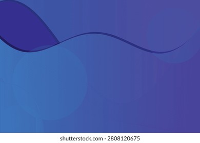 Smooth gradient fluid wave transition between deep purple and teal blues