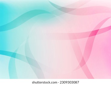 El color del fondo de la decoración de la capa de gradiente suave es el de la ola de la línea. ilustración vectorial.