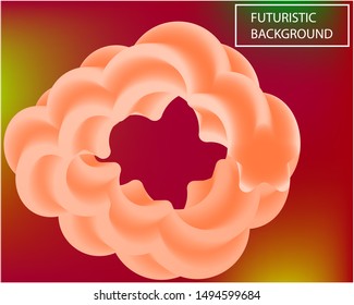 Smooth gradient mesh background with blend. Soft original backdrop. Vector illustration elements. Orange template for your graphic design, posters, invitations, greeting cards, banners or projects.