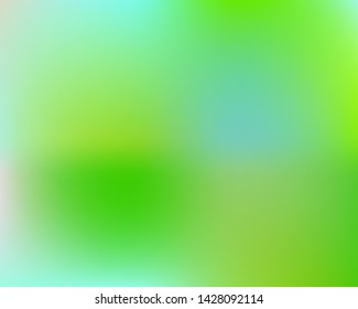 Smooth gradient mesh background. Colorful backdrop with bright rainbow colors. Vector illustration pastel. Green modern abstract backdrop for mobile app and user interface.