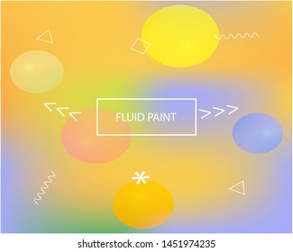 Smooth gradient mesh background. Commercial backdrop with simple muffled colors. Vector illustration elements. Yellow modern abstract backdrop for mobile app and user interface.