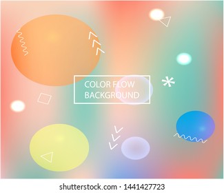 Smooth gradient mesh background. Dynamic backdrop with bright rainbow colors. Vector illustration texture. Pink modern abstract backdrop for mobile app and user interface.