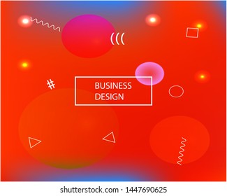 Smooth gradient mesh background. Dynamic backdrop with bright rainbow colors. Vector illustration flyer. Red modern abstract backdrop for mobile app and user interface.