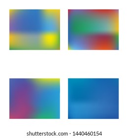 Smooth gradient mesh background. Minimal backdrop with bright rainbow colors. Vector illustration space. Blue modern abstract backdrop for mobile app and user interface.