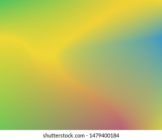 Smooth gradient mesh background. Original backdrop with simple muffled colors. Vector illustration concept. Yellow and green modern abstract backdrop for mobile app and user interface.