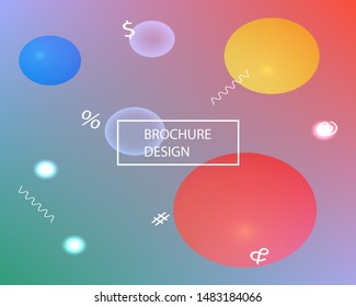 Smooth gradient mesh background. Original backdrop with simple muffled colors. Vector illustration flyer. Violet modern abstract backdrop for mobile app and user interface.