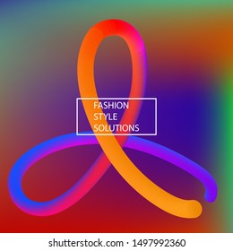 Smooth gradient mesh background. Original creative backdrop with a blend. Green, orange, blue, violet and red eco template for your projects, poster, banner or graphic design.