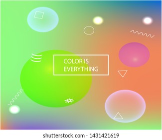Smooth gradient mesh background. Vector illustration space. Minimal backdrop with bright rainbow colors. Pink modern abstract backdrop for mobile app and user interface.