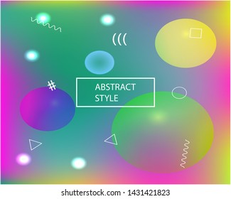 Smooth gradient mesh background. Vector illustration vintage. Simple backdrop with bright rainbow colors. Green modern abstract backdrop for mobile app and user interface.