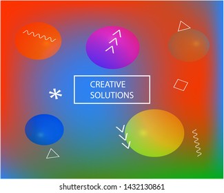 Smooth gradient mesh background. Vector illustration theme. Simple backdrop with bright rainbow colors. Blue modern abstract backdrop for mobile app and user interface.