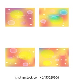 Smooth gradient mesh background. Vector illustration concept. Liquid backdrop with simple muffled colors. Pink modern abstract backdrop for mobile app and user interface.