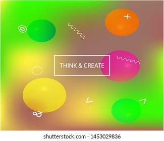 Smooth gradient mesh background. Vector illustration vintage. Minimal backdrop with simple muffled colors. Green modern abstract backdrop for mobile app and user interface.