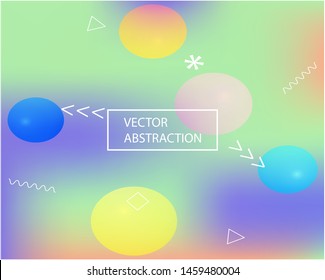Smooth gradient mesh background. Vector illustration pastel. Liquid backdrop with simple muffled colors. Green modern abstract backdrop for mobile app and user interface.
