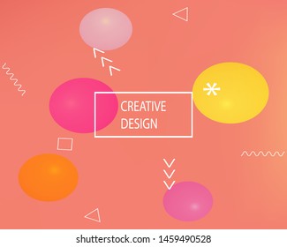 Smooth gradient mesh background. Vector illustration pastel. Dynamic backdrop with simple muffled colors. Pink modern abstract backdrop for mobile app and user interface.