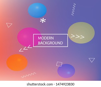 Smooth gradient mesh background. Vector illustration layout. Fresh backdrop with simple muffled colors. Violet modern abstract design for mobile app and user interface.