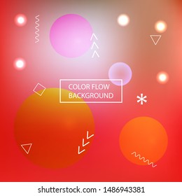 Smooth gradient mesh background. Vector illustration art. Fluid backdrop with simple muffled colors. Red modern abstract design for mobile app and user interface.