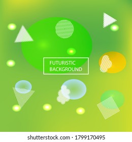 Smooth gradient mesh background. Vector illustration vintage. Clean backdrop with colored bubbles and white shapes. Pink modern abstract design for mobile app and user interface.