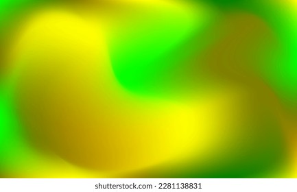 Smooth gradient mesh background vector. Abstract design illustration on soft green, yellow, brown. vibrant blend template. Suitable for wallpaper, banner, landing page, decoration, business