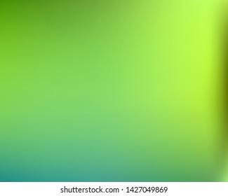 Smooth gradient mesh background. Vibrant backdrop with bright rainbow colors. Vector illustration theme. Green modern abstract backdrop for mobile app and user interface.