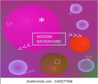 Smooth gradient mesh. Pretty splash and spreading spot. EPS. Vector illustration space. Pink vector gradient mesh with soft acrylic transitions.