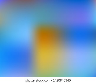 Smooth gradient mesh. Unreal splash and spreading spot. EPS. Vector illustration flyer. Blue vector gradient mesh with soft acrylic transitions.