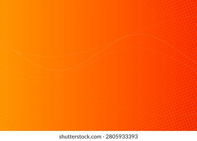 Smooth gradient shifting from warm orange to deep red with a faint halftone texture and minimal curved line overlay, creating a luminous glow effect.
