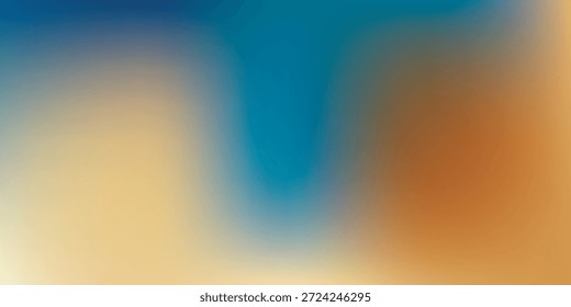 A smooth gradient transition from deep blue to teal and then to a warm orange, creating a visually appealing abstract background.