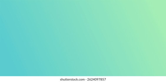 a smooth gradient transitioning from a bright teal to a light lime green color.