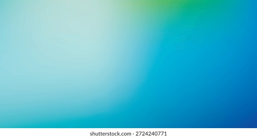 Ein sanfter Übergang von hellblau nach tiefblau mit einem Hauch von grün schafft eine beruhigende und moderne Ästhetik.
