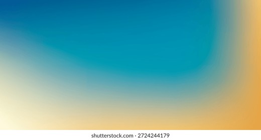 Un gradiente suave pasa de un cielo azul brillante a un cálido color de arena dorada, creando una atmósfera serena y acogedora.