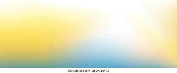 A smooth gradient transitions from a light blue at the bottom to a soft yellow in the middle, blending into a white at the top.