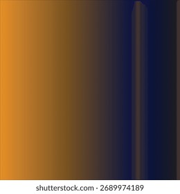 Un gradiente suave pasa de un naranja vibrante a la izquierda a un azul marino profundo y negro a la derecha, creando un fondo moderno y abstracto.