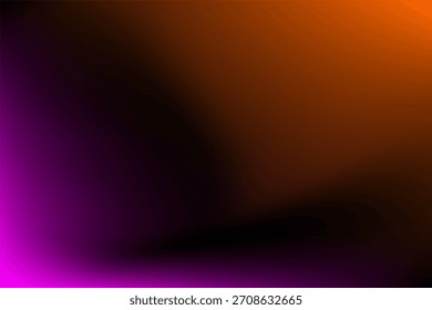 Glatter Farbverlauf von lebhaftem Magenta zu warmem Bernstein und Schwarz. Atmosphärischer Hintergrund, ideal für digitales Marketing und Mode