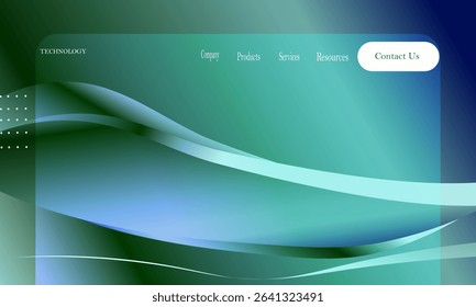 Smooth Gradient Wave Business Abstract Background Vector, Elegant Presentation Design EPS.