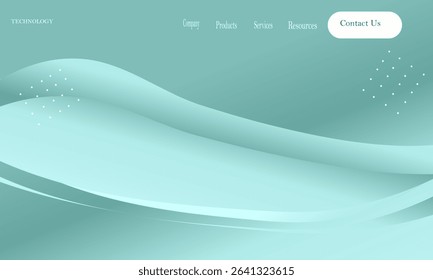 Smooth Gradient Wave Business Abstract Background Vector, Elegant Presentation Design EPS.