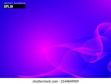 Smooth gradient wave line with gradient light background,modern abtract template