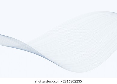 Smooth gradient wave lines in soft light blue tones lightblue