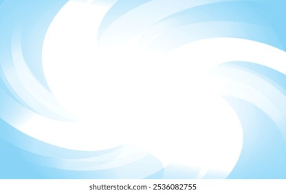 Smooth gradient waves in white and blue form a stylish abstract background for versatile design projects