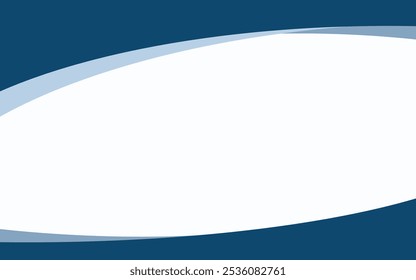 Smooth gradient waves in white and blue form a stylish abstract background for versatile design projects