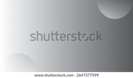 A smooth gray gradient background with two semi-circular shapes, one in the bottom left and another in the top right. The gradient transitions from light to dark.