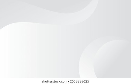 Smooth Gray Wave Abstract Background