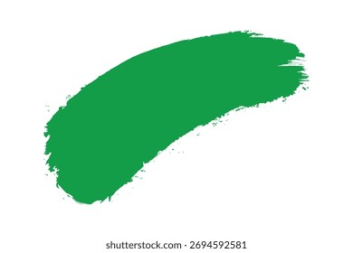 Textura verde lisa del movimiento del cepillo en el fondo blanco
