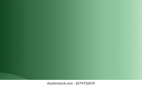 Transição suave do gradiente verde do matiz da floresta escura para a sombra da folha da primavera clara