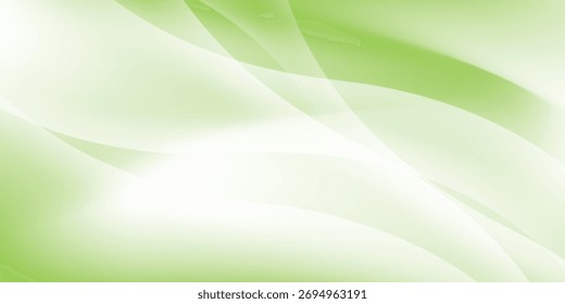 Arte vectorial moderno de fondo abstracto verde y blanco liso. Fondo creativo