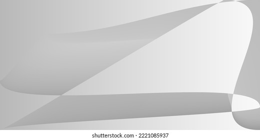 Fondo dinámico de Office de forma gris suave. Ilustración Gris Moderna Mínima Futurista. Malla de gradiente metálico de aluminio fluorescente monocromático. Líneas horizontales digitales de la tecnología de capas plateadas.