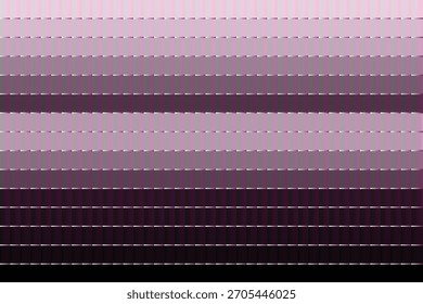 Gradiente horizontal suave de rosa a preto com linhas de grade finas, criando um ritmo visual estruturado.