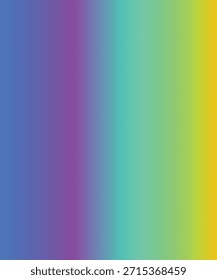 Un gradiente Horizontal suave cambia de azul y púrpura a verde azulado, verde y amarillo. Formato de Vector escalable adecuado para medios impresos y digitales.