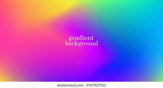 Smooth horizontal mesh rainbow Rgb gradient background