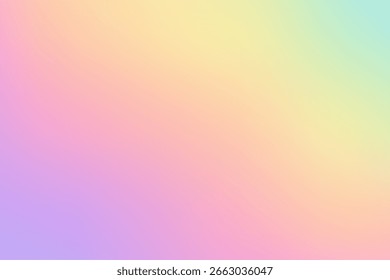 Gradiente pastel iridescente suave com cor de sonho desvanecer