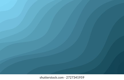 ondas de gradiente azul em camadas suaves criando um design moderno e calmo do plano de fundo abstrato